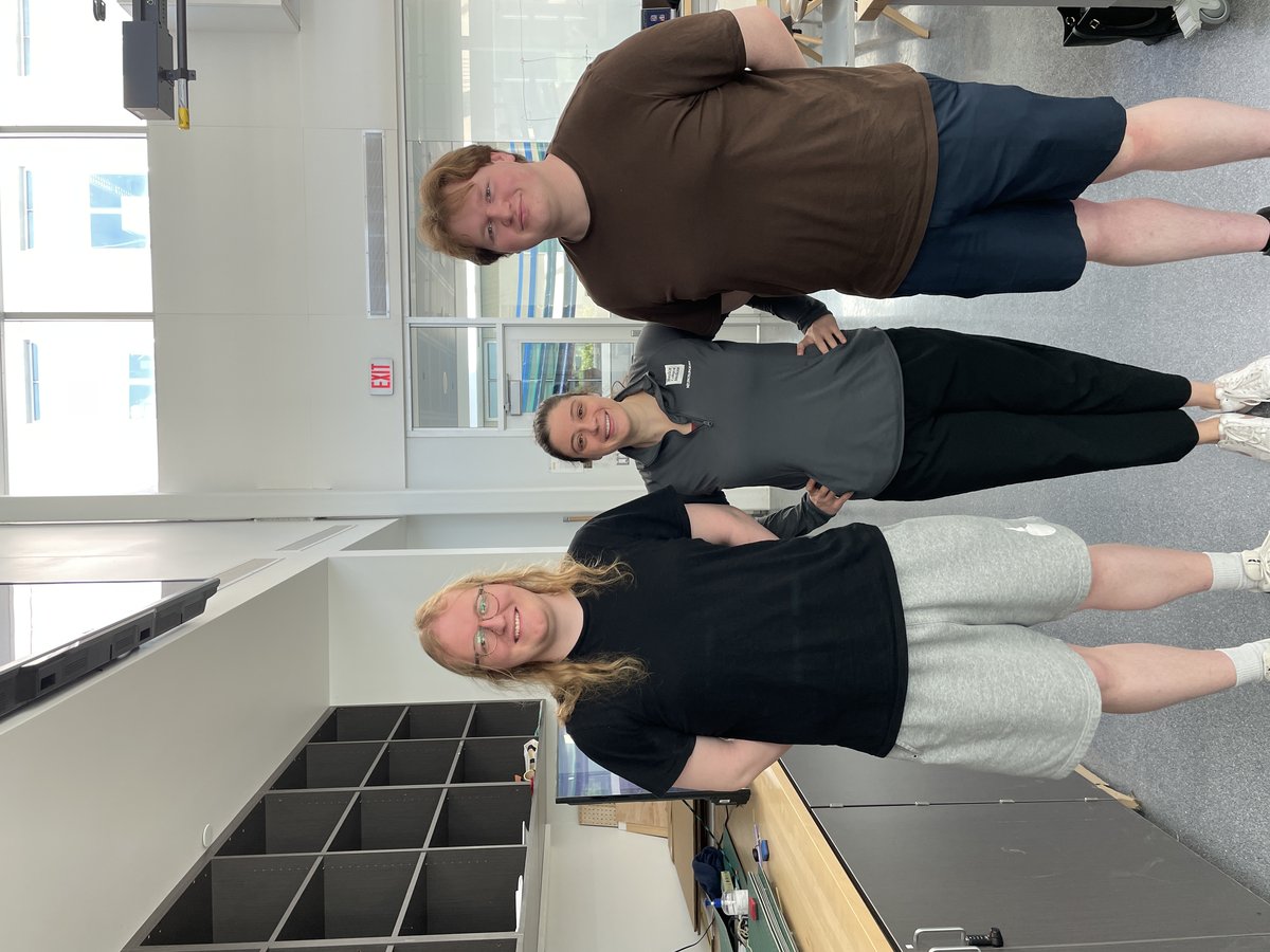 The StrideAssist team in the lab after completing the prototype.